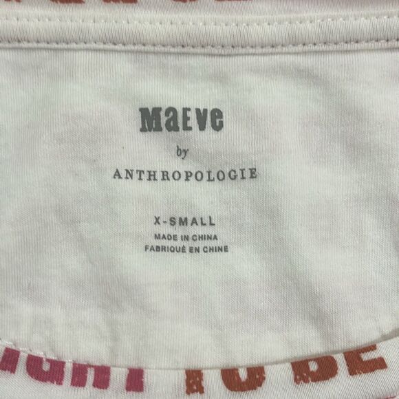Anthropologie Maeve Right To Be Heard Your Vote Is Your Voice T Shirt - XS - Picture 9 of 13